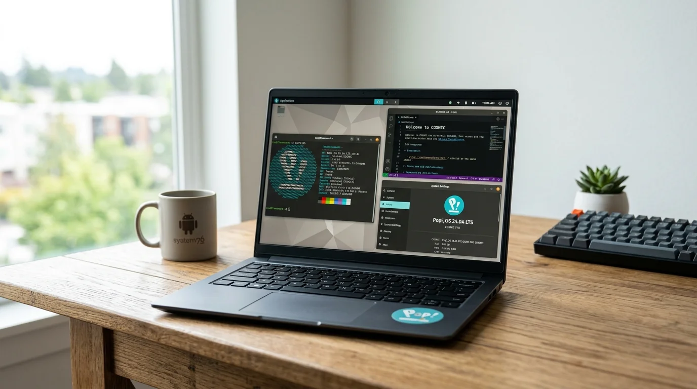 Pop!_OS 24.04 COSMIC desktop and tiling window manager