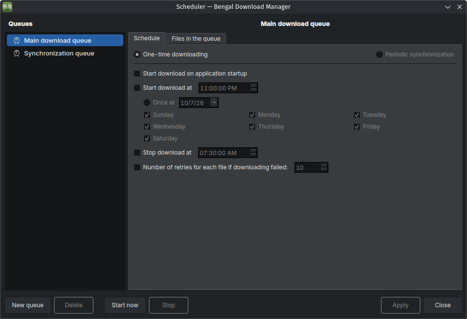 Automated Download Scheduler