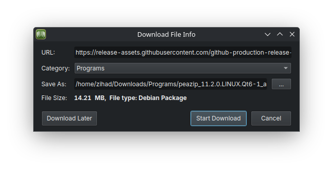 Link Interceptor Dialog